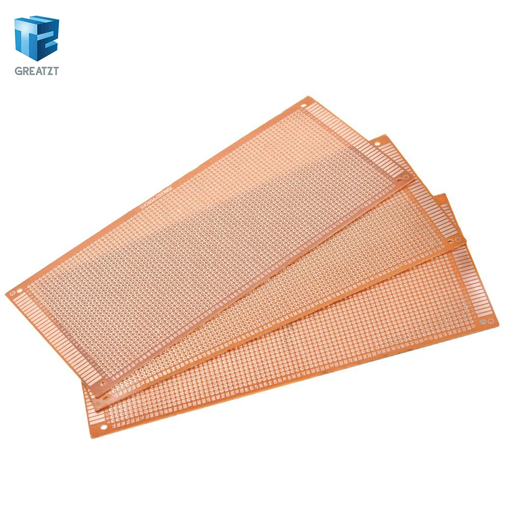 TZT 10x22cm 10*22CM DIY Bakelite Plate Paper Prototype PCB Universal Experiment Matrix Board Single Sided Sheet Copper 10x22