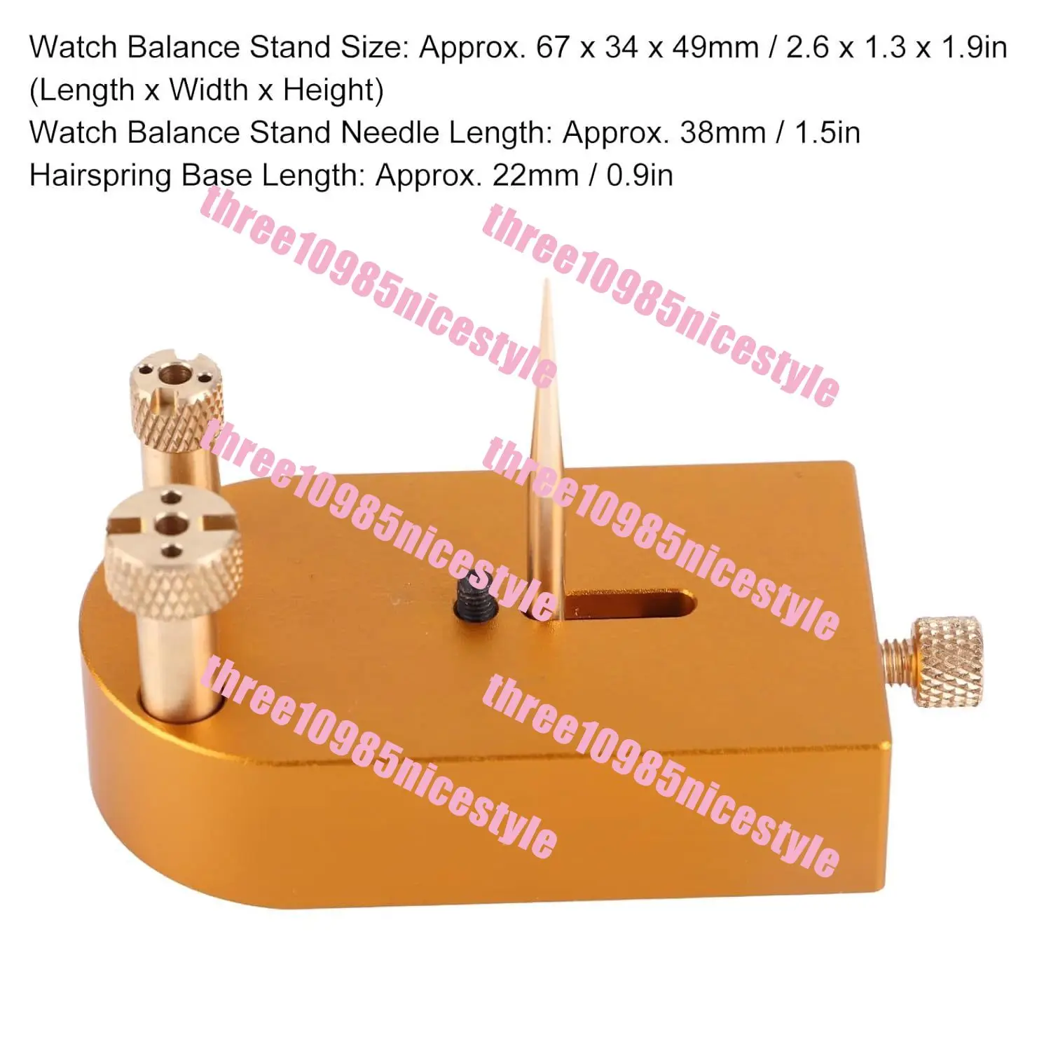 watch repair tool, square all-metal copper watch hairspring balance wheel bracket, movement balance wheel bracket