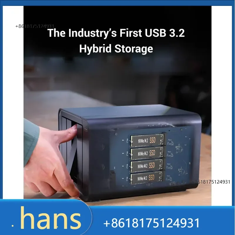 2026 Factory Direct Sales TERRAMASTER D8 Hybrid 8-Bay Hybrid RAlD Enclosure USB 3.2 Gen 2 10Gbps Type C Storage Supports RAID