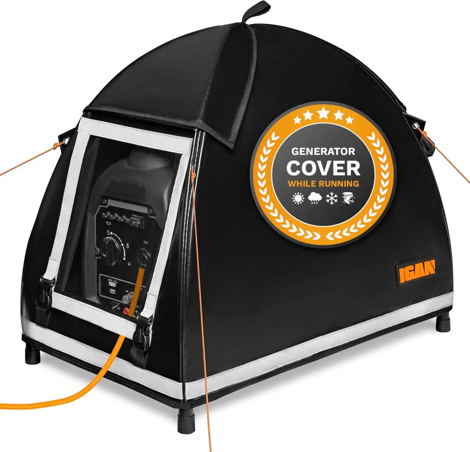 

IGAN Small Inverter Generator Tent Cover While Running, Compatible for Honda and Most 1000~2300 Watts Generators