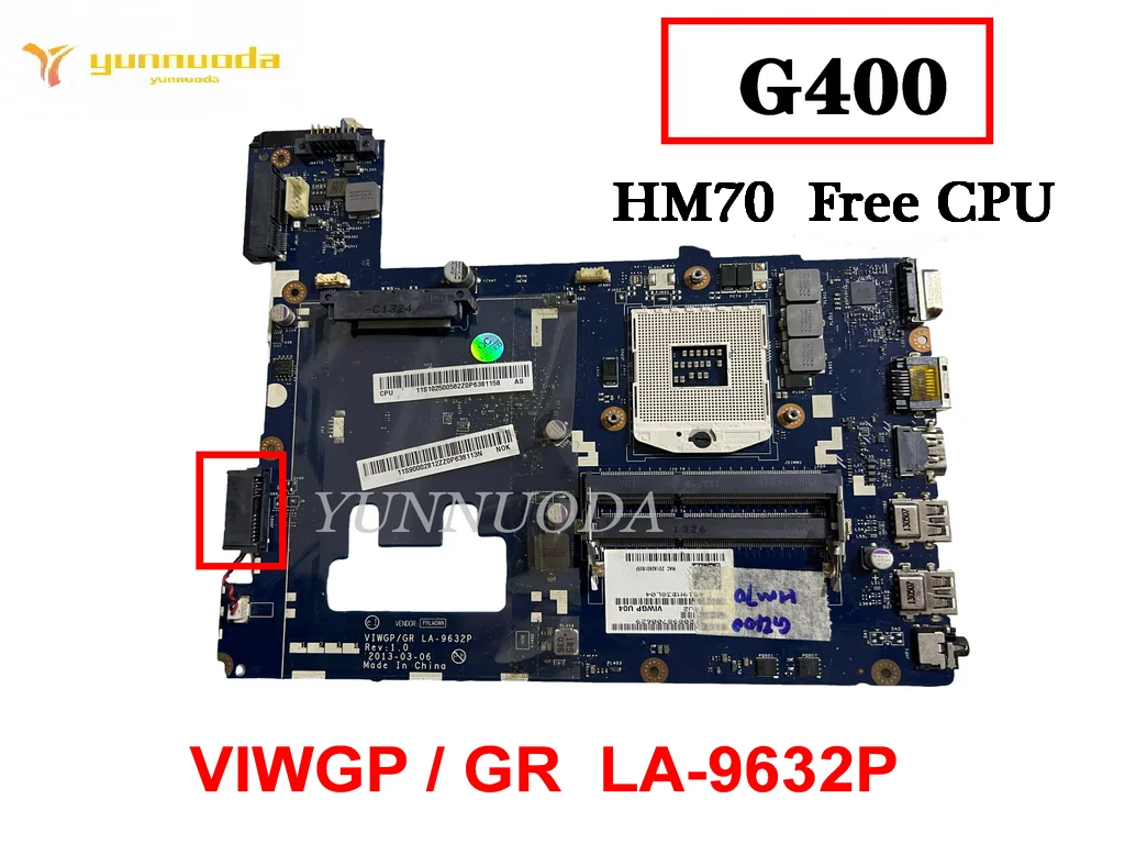 LA-9632P for Lenovo G400 G500 Laptop  motherboard HM70 HM76 VIWGP  GR 100%  tested good