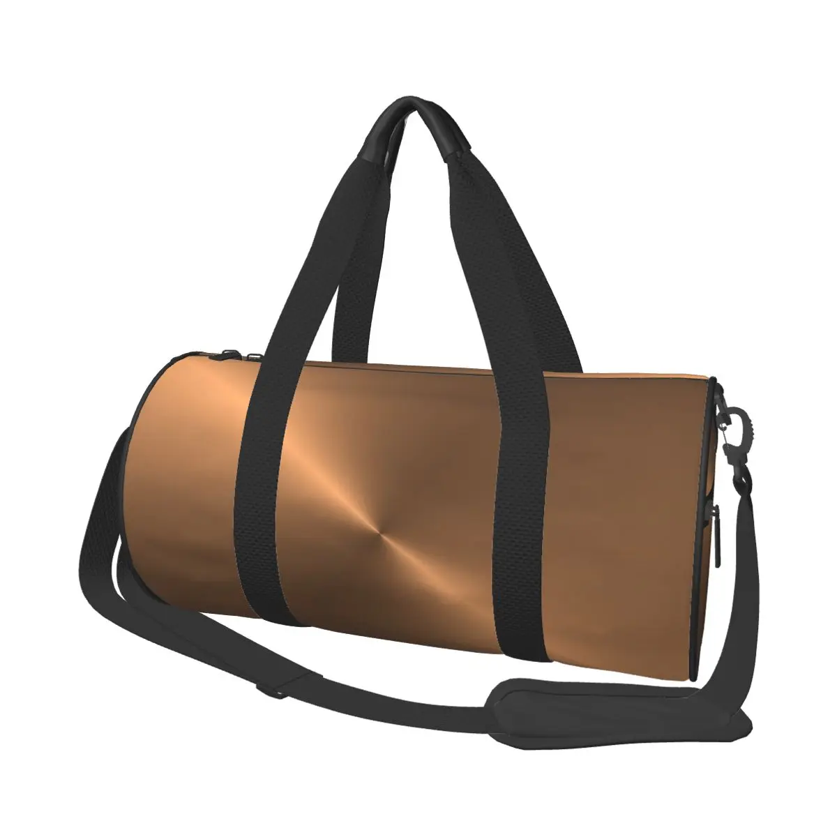 

Brushed Copper Large Duffle Gym Bag Waterproof Duffle Travel Bags Handbags Fitness bag