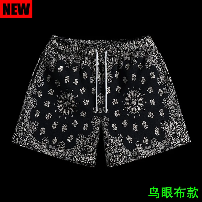 Summer American New Paisley Casual Shorts Men\'s Fitness Sports Short-Length Pants Quick-Drying Breathable RunningBasketballPants