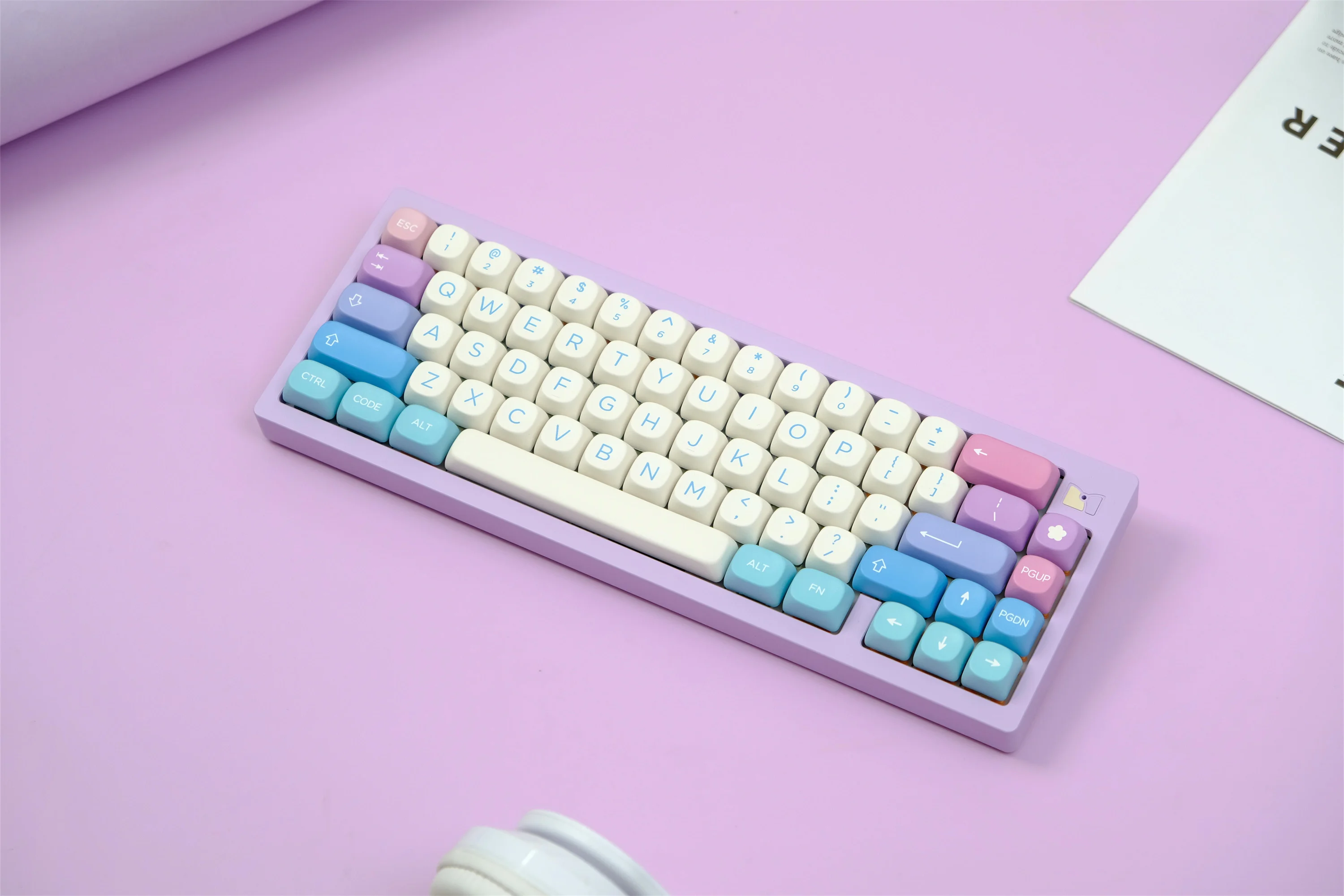 

Колпачки для клавиш Fairy, 126 клавиш, материал PBT, профиль MOA, DYE-SUB, персонализированные для переключателя CHERRY MX, механическая клавиатура для стрельбы