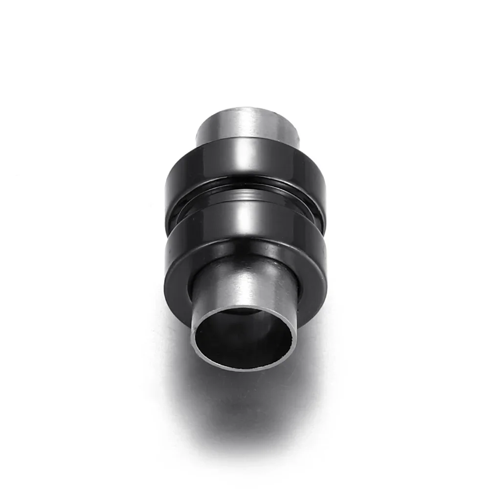Stainless Steel Magnetic Clasps Column Hole 6mm Leather Cord Clasp Bracelet Magnet Buckle DIY Jewelry Making Supplies
