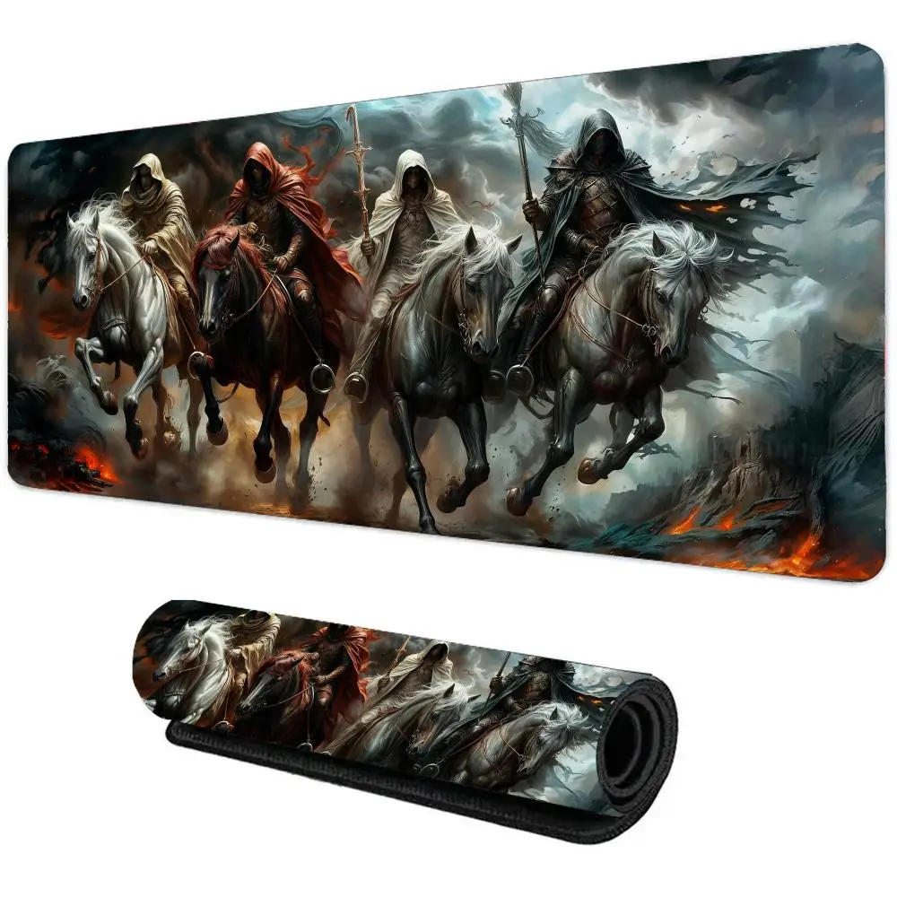 

Большой игровой коврик для мыши с героями мультфильмов в стиле аниме, прямоугольный настольный коврик, резиновый противоскользящий коврик для мыши с замком по краям, аксессуары для офисной клавиатуры XXL