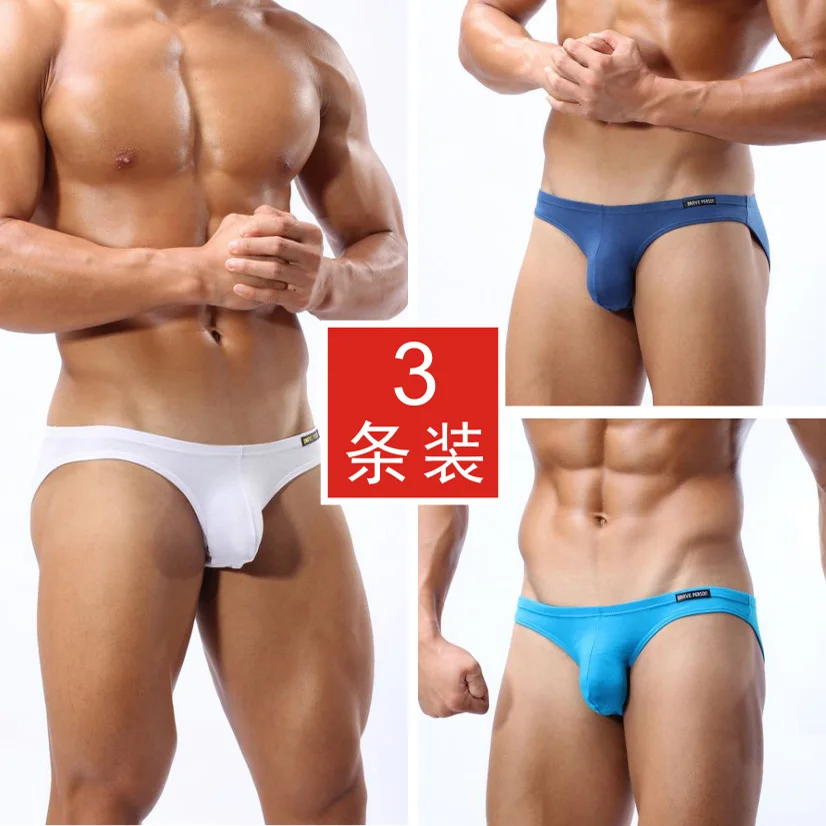 

Brave person modal low waist sexy U convex comfortable body shaping breathable youth briefs male