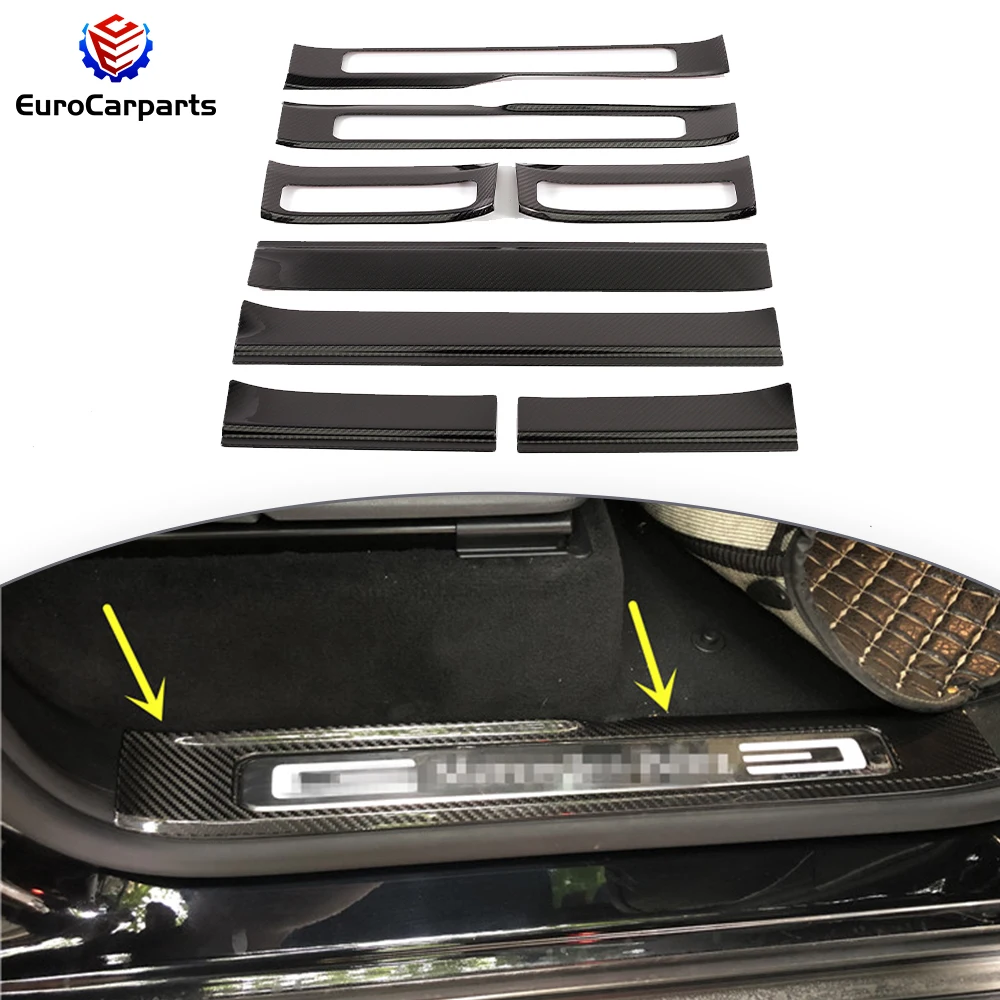 

2019y+ G Class W464 Door Sill Panel Dry Carbon Fiber G500 G63 G350 Car Door Step Sill Panel