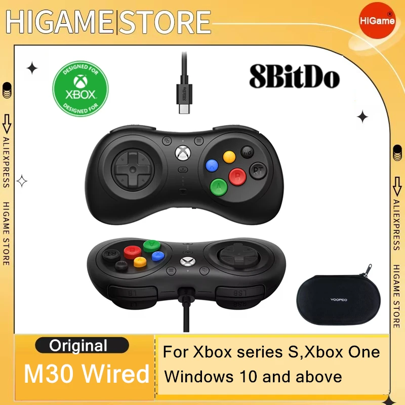 

8BitDo-M30 Wired Controller Gamepad for Xbox Series X, S, Xbox One, Win, 10, 11, USB Gamepad Xbox Officially Licensed Black