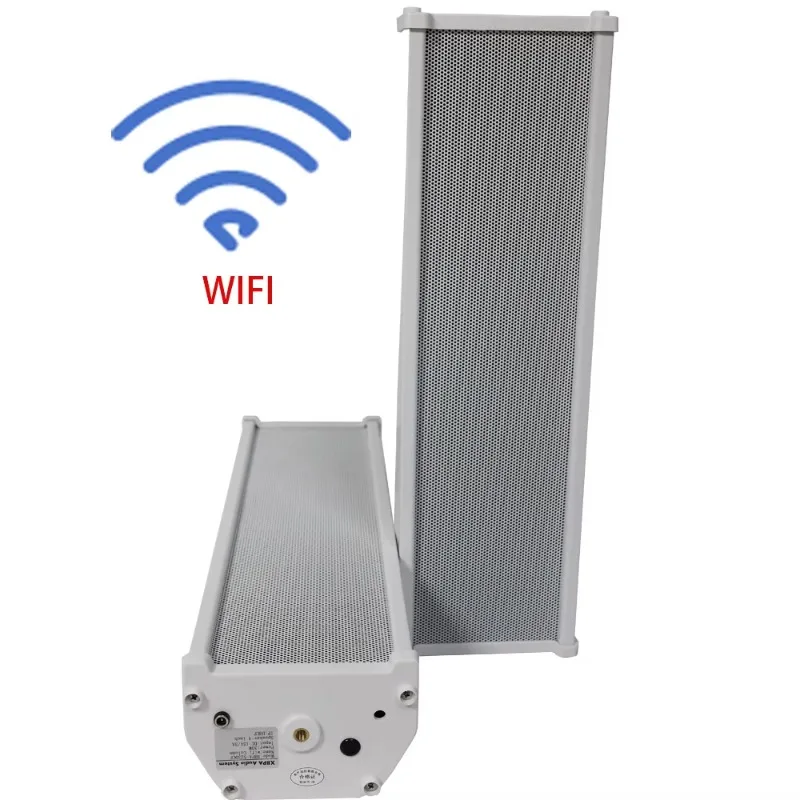 Outdoor waterproof wireless WIFI column speaker Remote Play music speech IP audio PA system