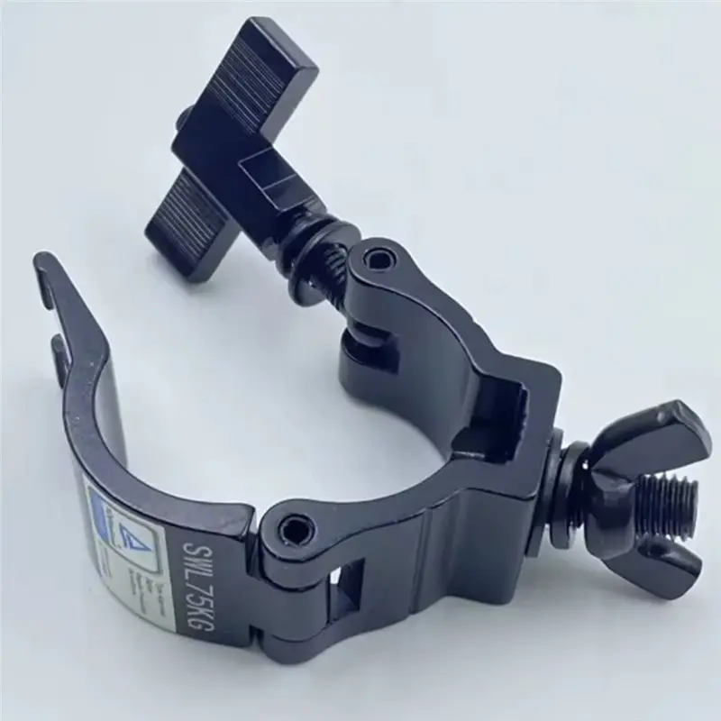 SHGO T-for Nut Quick Release Pipe Clamp 32-35mm Aluminum Alloy Half Couplers Mount Clamp for Stage Truss