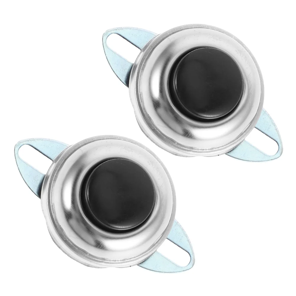 

2Pcs Universal Vehicle Horn Button Switch Heavy Duty Metal Construction Loud Clear Sound for Cars Trucks Tractors Electric
