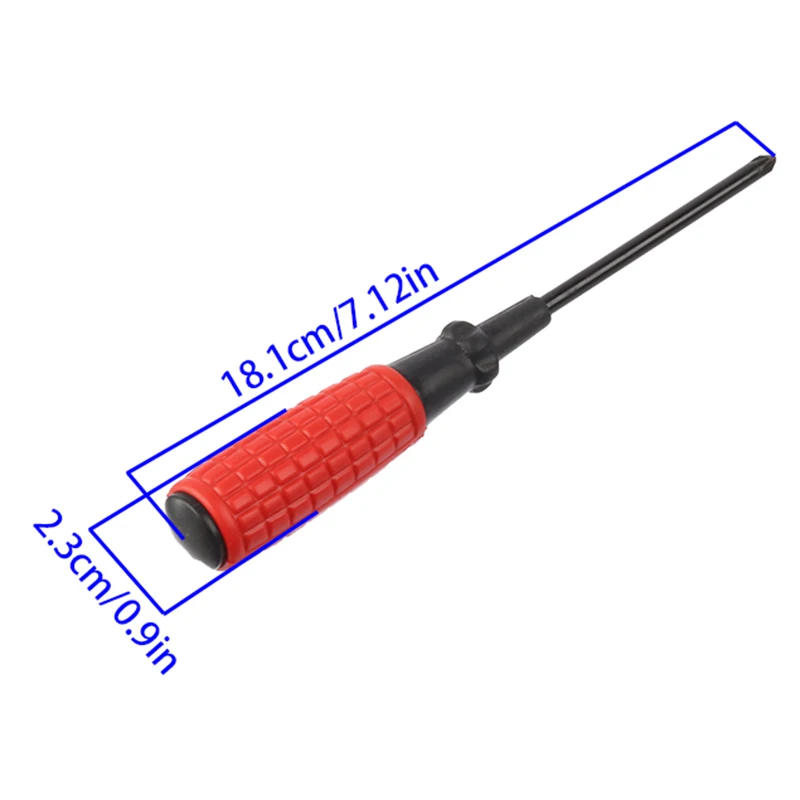 Chave de fenda manual de 3 polegadas com chave de fenda magnética de uma palavra em cruz de granada vermelha, chave de fenda multiuso