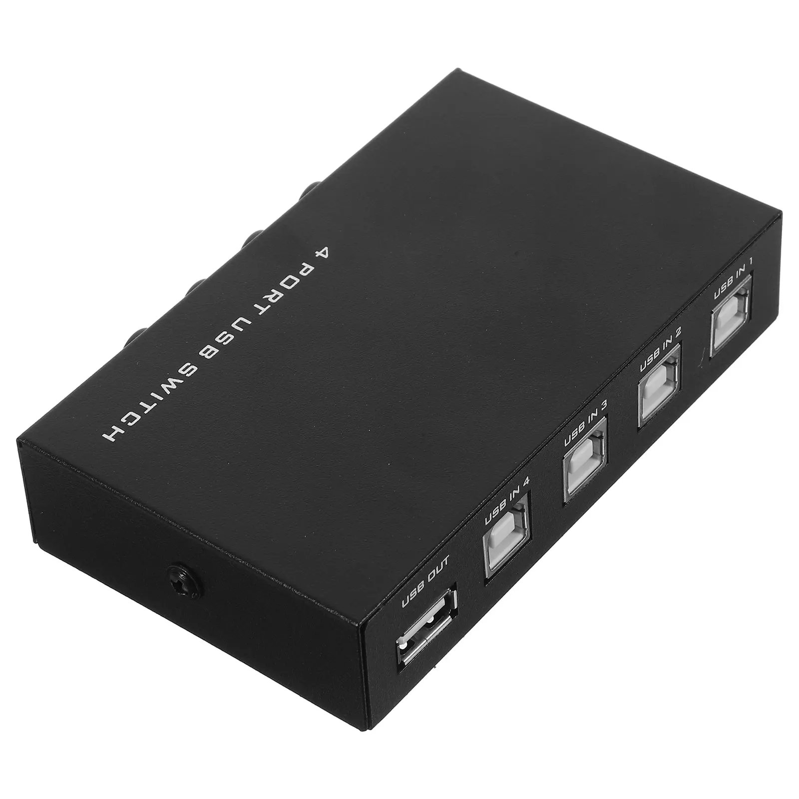 

4 Port Usb 2.0 Printer Sharing Device Black Compatible Keyboard 11X7X2.5Cm 4.3X2.8X1.0Inch