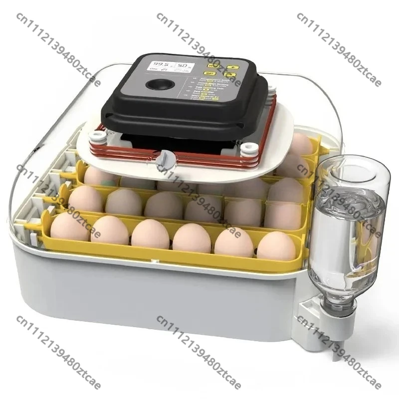 30 Eggs Fully Automatic Incubator, Humidity Display, Egg Candler & Auto Egg Turner, Intelligent Hatcher for Chicken Duck Poultry