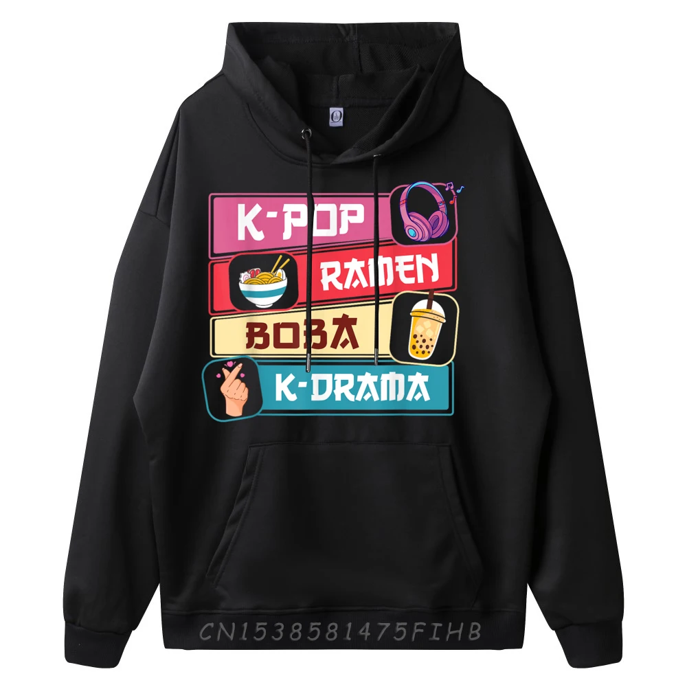 Ramen Boba K-Drama Cute Kawaii Korean Drama Grahpic Tee Hoodie Mens Designer Clothes Easter Day