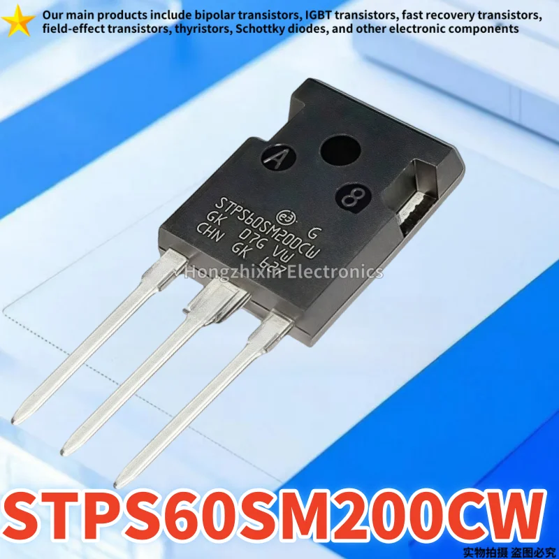 

STPS60SM200CW STPS60SM200 package TO-247 60SM200 Schottky diode 5-10PCS Brand new quality