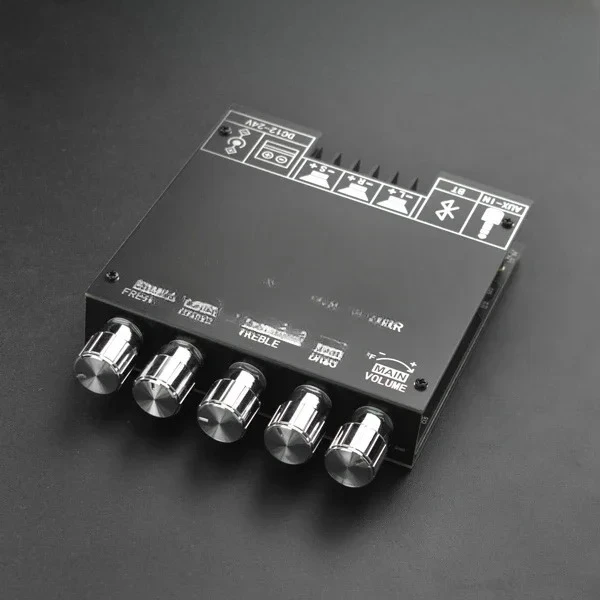 

Digital Bluetooth amplifier board with high and low frequency adjustment (50W * 2+100W)