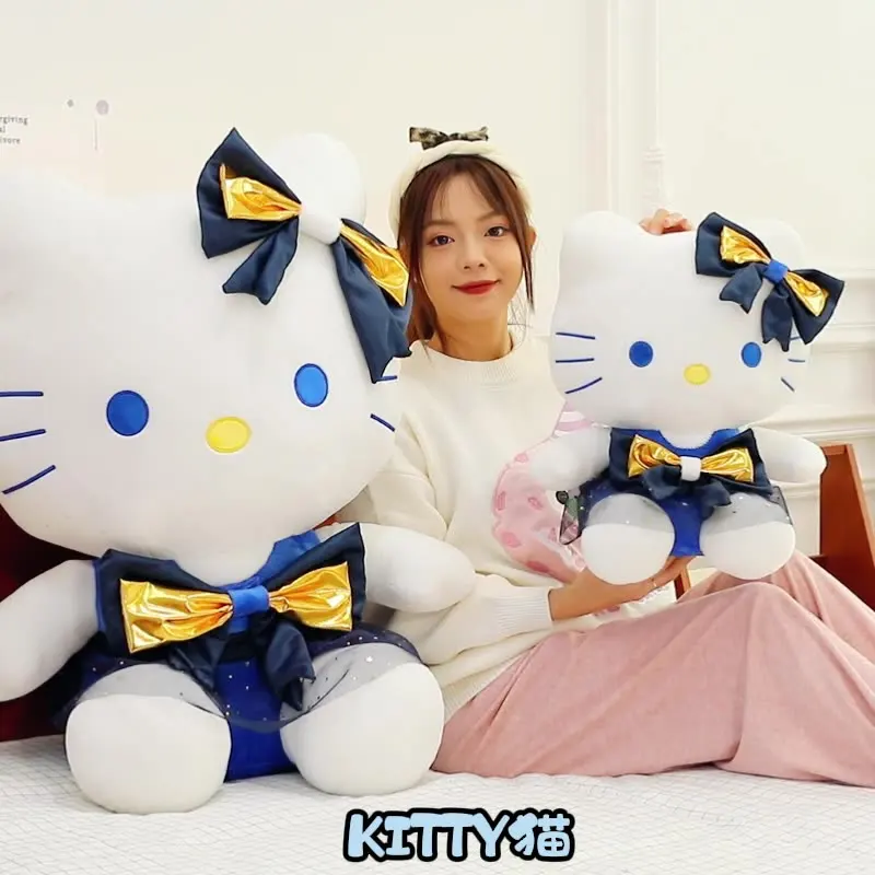 

MINISO новая плюшевая кукла Star River Dream KT Cat с бантом Star River Dream, милая кукла-кошка для девочек, подарок на день рождения