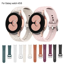 Cinturino traspirante per Samsung Galaxy Watch 4 40mm donna incide la copertura completa cinturino classico in Silicone ufficiale uomo intelligente universale