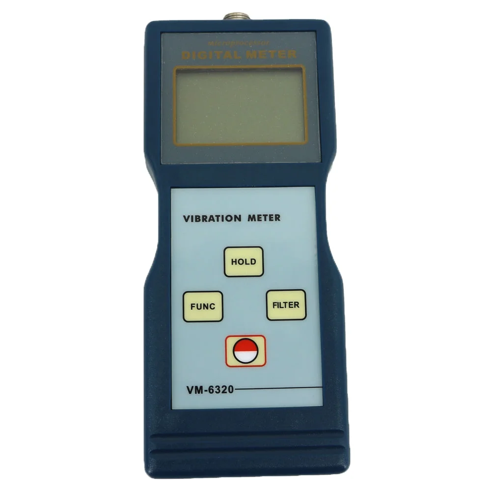 VM-6320 الاهتزاز متر جهاز اختبار الاهتزاز مقياس الاهتزاز سرعة قياس المدى 0.01 مللي متر/ثانية ~199.9 مللي متر/ثانية صحيح RMS VM6320