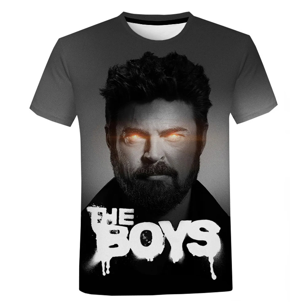 New The Boys TV Series 3D Print T-Shirts Men Women Fashion Streetwear Oversized Short Sleeve T Shirt Kids Tees Tops Man Clothing