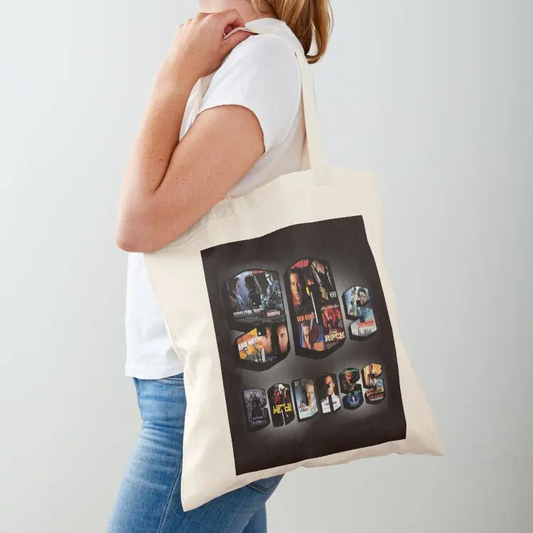 90s Action Tote Bag supermarket folding bag Custom bag tote men's
