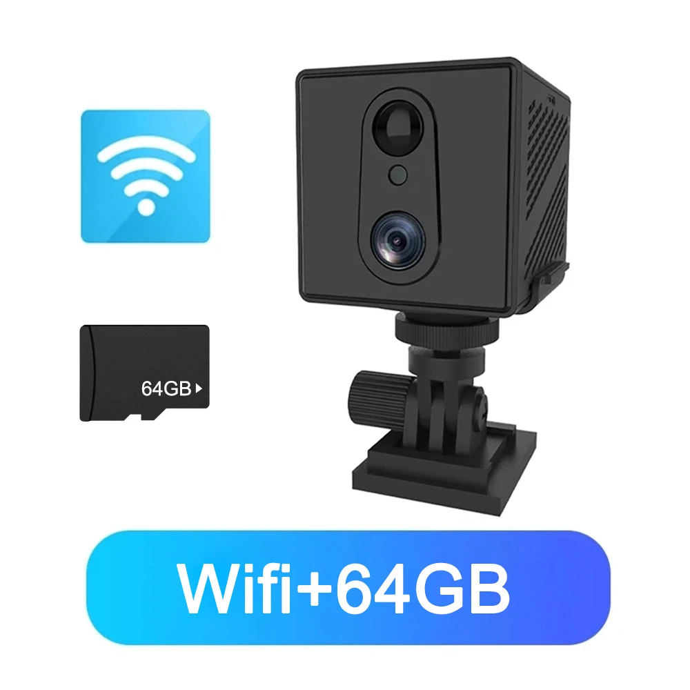 5MP 4G Sim-kaart Mini Camera Binnen Nachtzicht Surveillance Beveiligingsmonitoring Oplaadbare 3000 mAh Batterij Aangedreven Thuis Cam