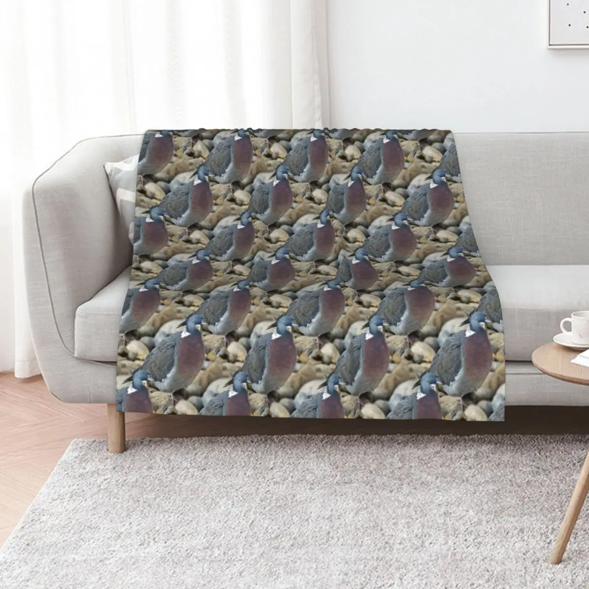 Wood Pigeon (pattern) Throw Blanket Sleeping Bag Soft Big Sofa Throw Sofa Flannels christmas decoration Blankets
