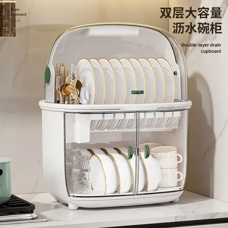 

Kitchen dish bowl drying rack cabinet tray tabletop ware drainage box storage home accessories organizer shelf