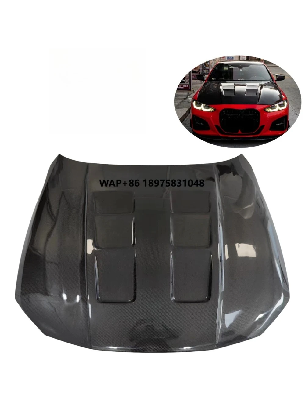 R Style Carbon Fiber Hood for 4Series G22