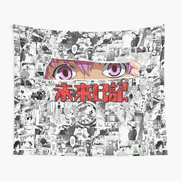 Mirai Nikki  Tapestry Hanging Colored Yoga Wall Mat Bedspread Decoration Printed Towel Room Bedroom Blanket Art Home Living