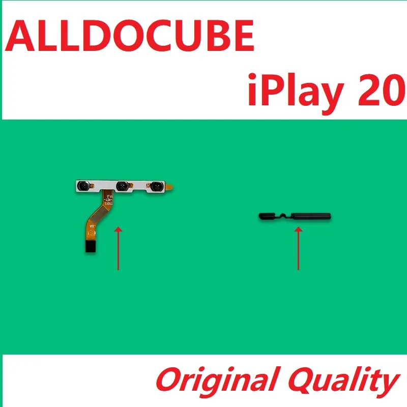 for ALLDOCUBE iPlay 20 Pro 20Pro Original Power Volume + -  Up Down Side Key Button Ribbon Flex Cable Switch On/Off