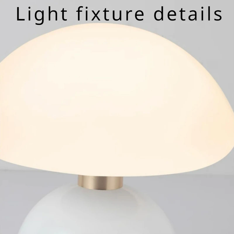 Mushroom Table Lamp Cream Style Eye Protection Bedroom Bedside Lamp Simple Modern Warm Room Atmosphere Small Night Light