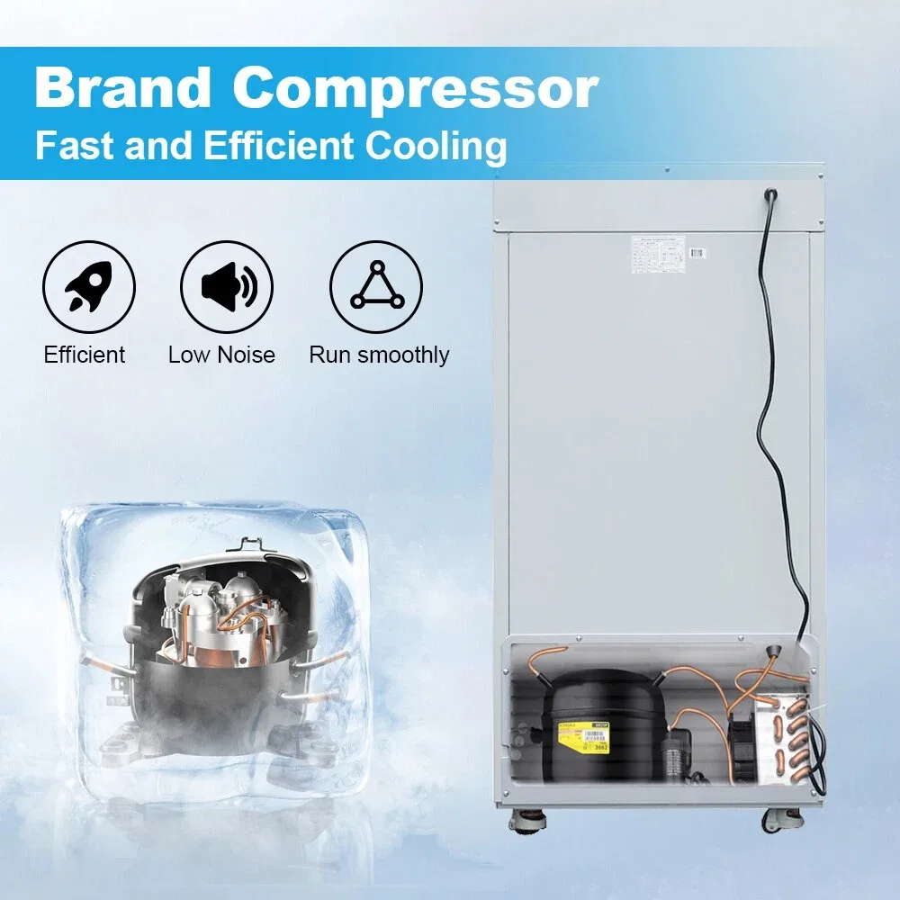 80L -86°C Portable Ultra Low Temperature Refrigerator Freezer Ultracold Fridge