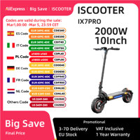 iScooter iX7Pro 10 inch Scooter 2000W Dual Motor Off Road Electric Scooter 17.5Ah 60km/h Powerful Electric Kick Scooter with APP