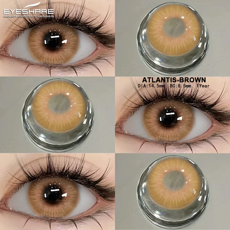 EYESHARE 1 Pair Color Contact Lenses for Eyes Cosmetic High Quality Blue Lenses Green Contact Fashion Cosmetic Eye Gray Contacts