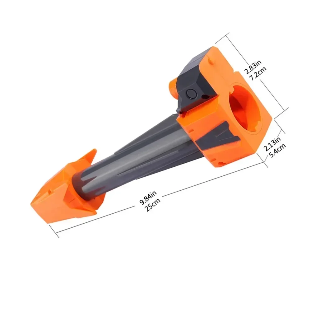 HOT1pcs pieza modificada decoración del tubo frontal para la serie Nerf Elite naranja gris para modificación de pistola de juguete Nerf