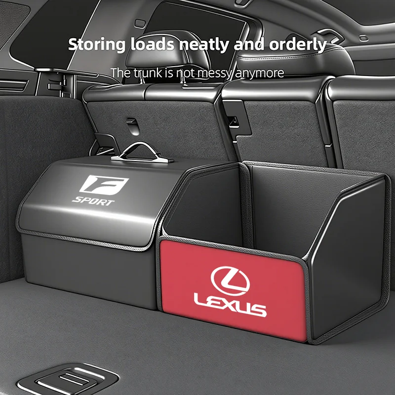 Bolsa de almacenamiento para maletero de coche Lexus, caja de Camping plegable de doble Color para Lexus F SPORT ES RX NX LS UX LM LX GX LC RZ IS CT GS RC HS SC