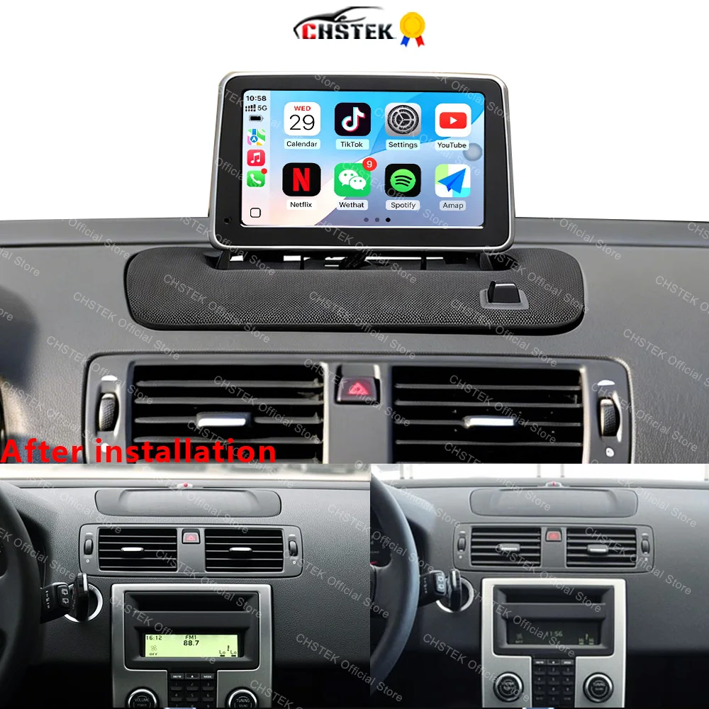 

CHSTEK For Volvo S40 C70 C30 2006-2012 Android 14 Car Radio Carplay Stereo Multimedia Player GPS Navigation WIFI 4G BT Head Unit