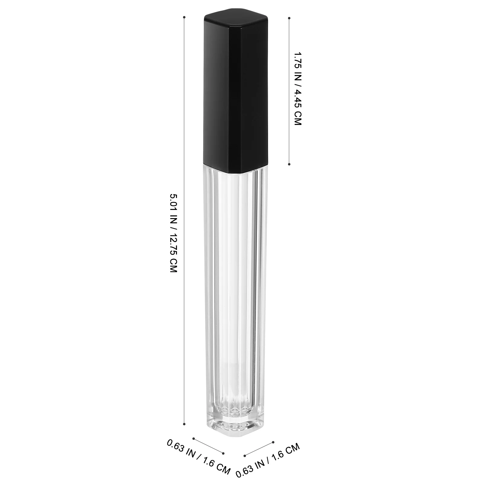 6 قطع من أنابيب ملمع الشفاه الصغيرة، حاويات شفافة محمولة، متينة وخفيفة الوزن لسائل صبغ الشفاه #4