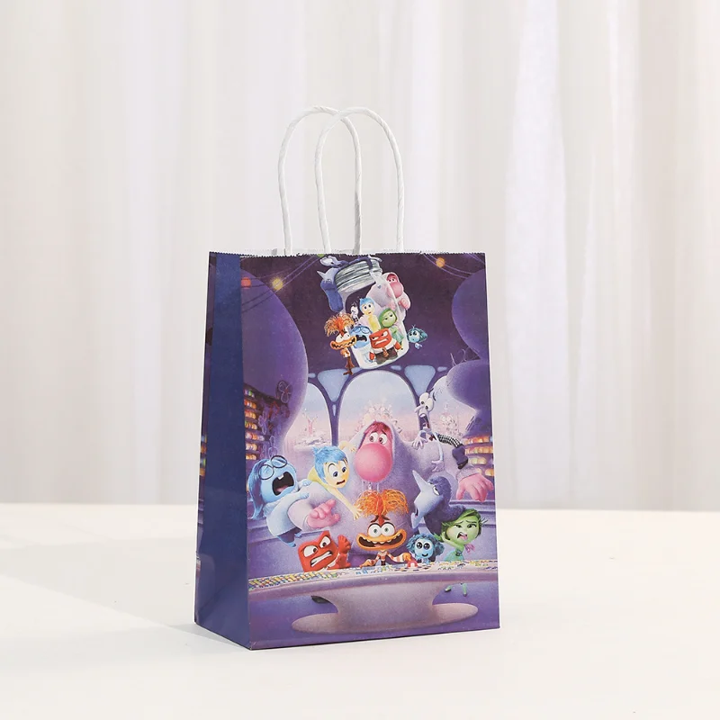 حقائب هدايا للحفلات ذات طابعين من الداخل إلى الخارج مع مقبض كرتوني كاندي تريت باس استحمام الطفل للأطفال وحفلات أعياد الميلاد وحقيبة ديكور للأطفال #3