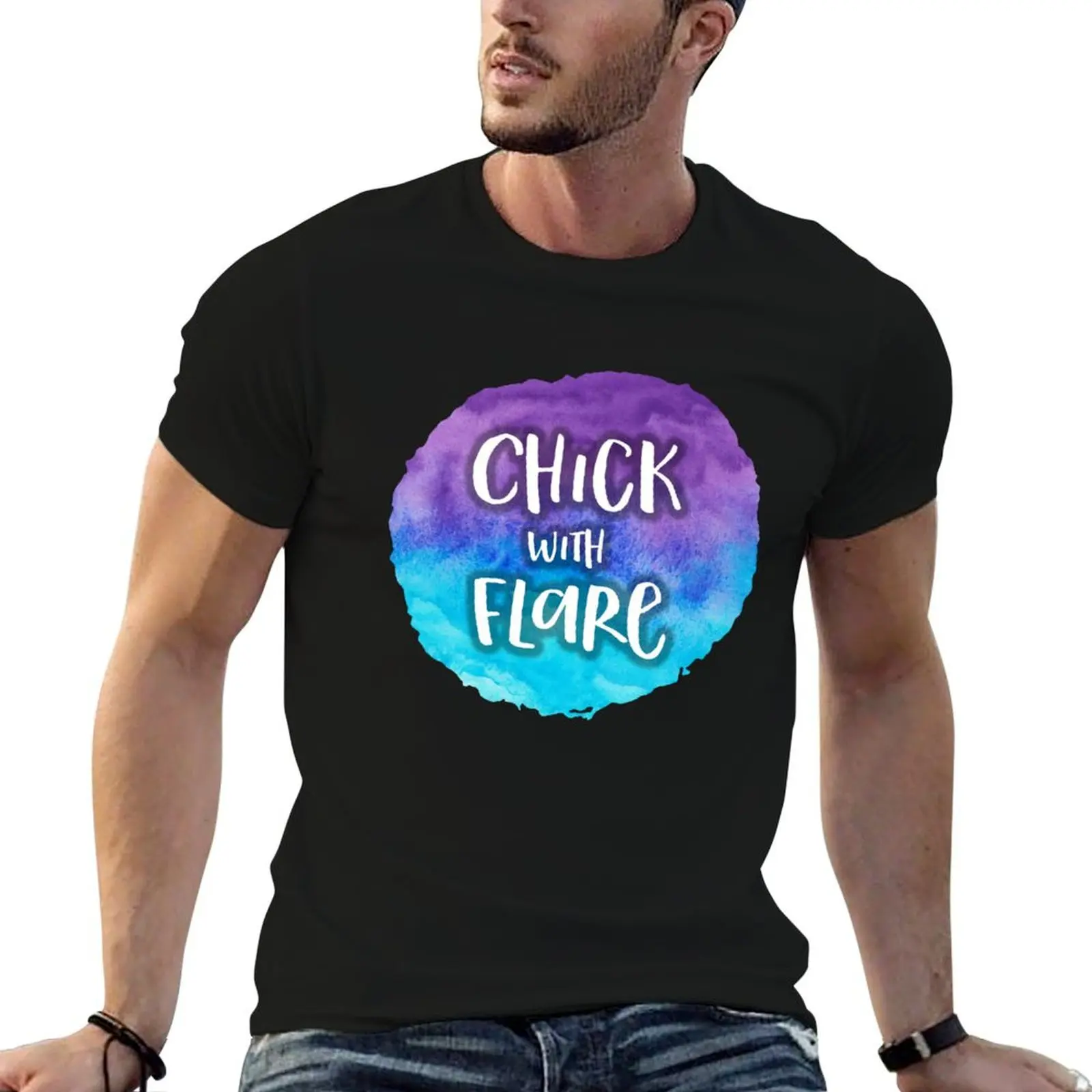 Chick with Flare Tshirt T-Shirt Ultra Soft Breathable Tee Top