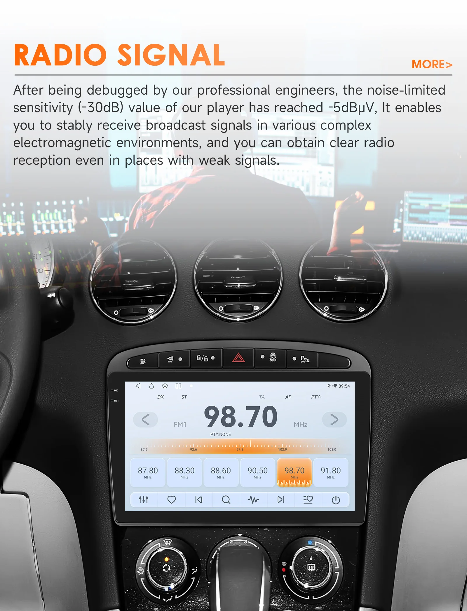 Hizpo 9inch 2Din Wireless CarPlay Android Auto Car Radio for 308 308S 408 2012 - 2020 Headunit DSP RDS BT 4G GPS Navi 360° CAM
