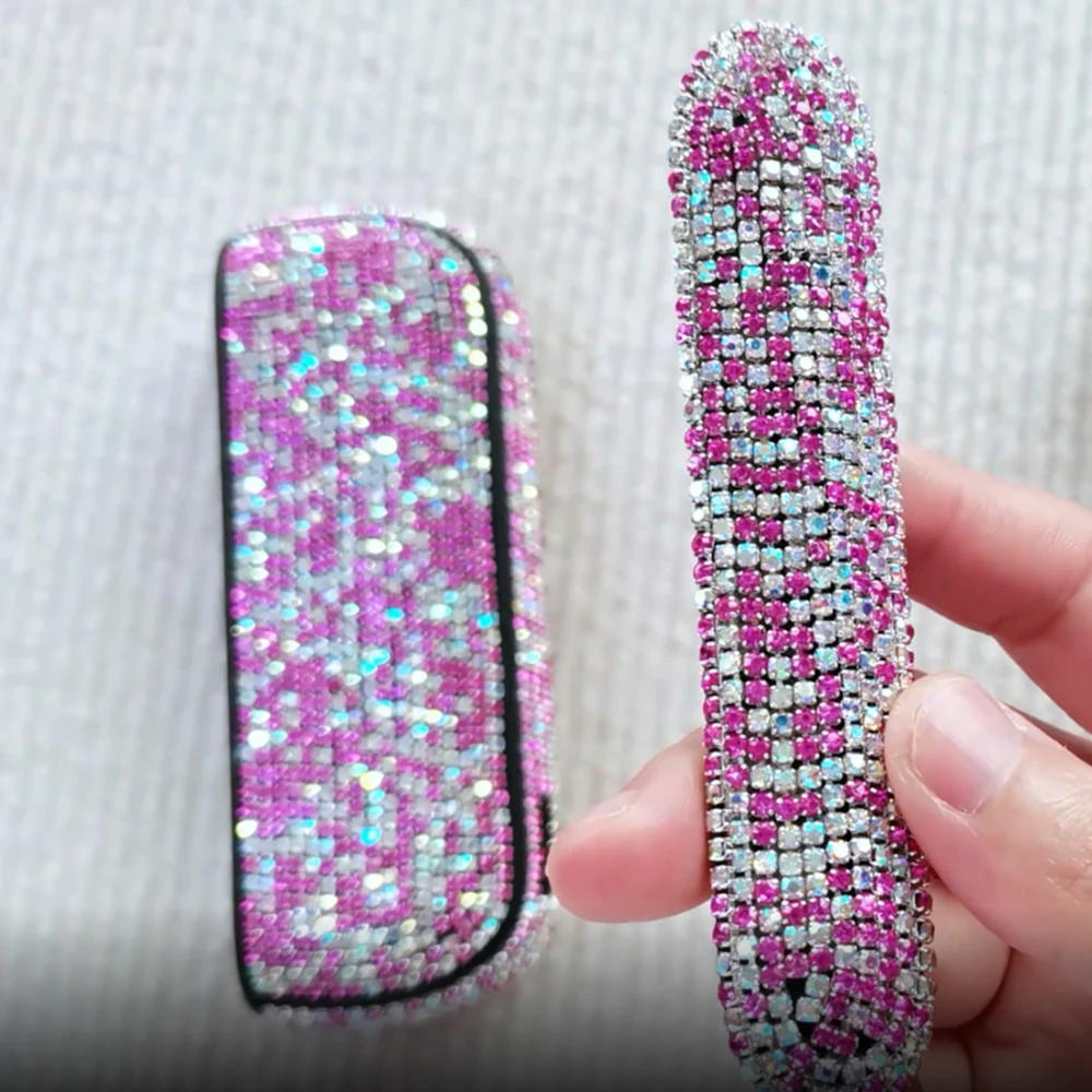 RUORUO Bling Case + Side Cover for IQOS ILLUMA Holder Carrying Pouch Protective for IQOS 7 Accessories