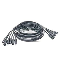 High quality  NMBJCKO 4, 6 Channel Tactical Cat 6 Snake Cable w/ Ethercon 25 Ft