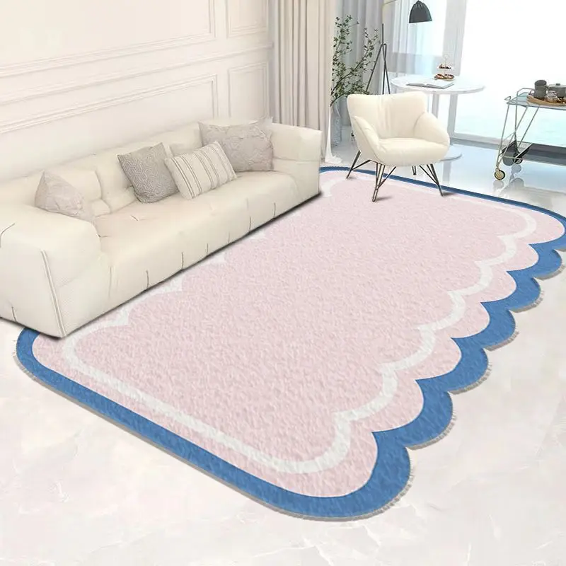 

Modern Minimalist Living Room Decoration Carpet Irregular Bedroom Bedside Bay Window Carpets Office Study Comfortable Soft Rug