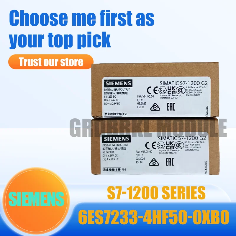 

Brand New Original SIEMENS 6ES7233-4HF50-0XB0 6ES7 233-4HF50-0XB0 S7-1200 G2 Analog Input Output PLC Module