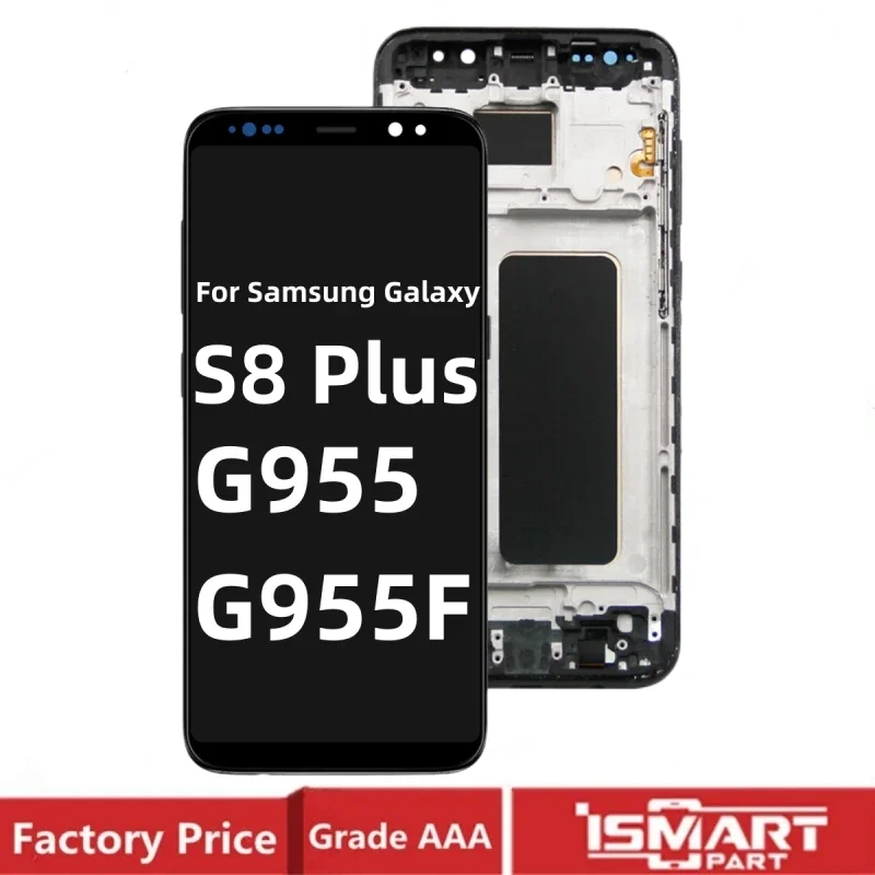 

For Samsung Galaxy S8 Plus S8+ LCD Touch Screen Digitizer with Frame Replacement TFT S8P Display G955F G955 NO Fingerprint