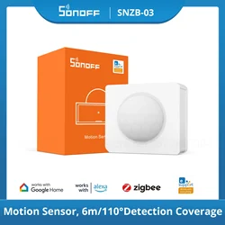 SONOFF SNZB-03 Zigbee 3.0 Motion Sensor Smart Home Security Work With SONOFF ZBBridge via eWeLink APP Alexa